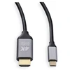 BlueStar Cable USB C to HDMI Blue Star 4K 60Hz - High Speed, HDR, ARC, Ethernet, AWM, 2m juodas