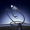 USB C į Lightning laidas Hoco PD 27W su ekranu 1 m X118 juodas