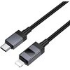 USB C į Lightning laidas Hoco PD 27W su ekranu 1 m X118 juodas