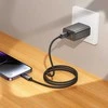 USB C į Lightning laidas Hoco PD 27W su ekranu 1 m X112 juodas