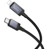 USB C į Lightning laidas Hoco PD 27W su ekranu 1 m X118 juodas