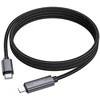 USB C į Lightning laidas Hoco PD 27W su ekranu 1 m X112 juodas