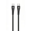 Cable USB C to USB C Blue Star 3A 60W QC4.0 1 m PJ-DQ1-C juodas