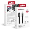 Cable USB C to USB C Forcell F-Energy QC4.0 PD 5A 100W Cafule Flat 1,2 m CCFN23 juodas