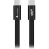USB C į USB C laidas Forcell F-Energy QC4.0 PD 3A 60W Cafule Flat 1,2 m CCFN23 juodas