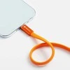 USB C į USB C laidas Forcell F-Energy QC4.0 PD 3A 60W Cafule Flat 1,2 m CCFN23 oranžinis