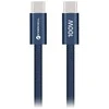 Cable USB C to USB C Forcell F-Energy QC4.0 PD 5A 100W Cafule Color 1,2 m ACYH23 dark mėlynas
