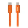 Cable USB C to USB C Forcell F-Energy QC4.0 PD 5A 100W Cafule Color 1,2 m ACYH23 oranžinis
