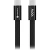 Cable USB C to USB C Forcell F-Energy QC4.0 PD 5A 100W Cafule Flat 1,2 m CCFN23 juodas