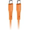 Cable USB C to USB C Forcell F-Energy QC4.0 PD 5A 100W Silicone 1 m C347 navy oranžinis