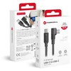 USB C į USB C laidas Forcell F-Energy QC4.0 PD 5A 100W Cafule 90° 2 m CC-1Deg juodas
