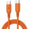 Cable USB C to USB C Forcell F-Energy QC4.0 PD 3A 60W Silicone 1 m C344 oranžinis