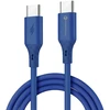 USB C į USB C laidas Forcell F-Energy QC4.0 PD 5A 100W silikoninis 1 m C347 mėlynas