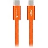 USB C į USB C laidas Forcell F-Energy QC4.0 PD 3A 60W Cafule Color 1,2 m ACYH23 oranžinis