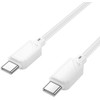 USB C į USB C laidas Hoco 3A 60W 1 m X113 baltas