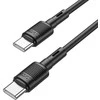 USB kabelis Hoco X83 60W Type-C to Type-C 1.0m juodas
