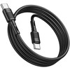 USB kabelis Hoco X83 60W Type-C to Type-C 1.0m juodas