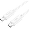 USB-C laidas į USB-C Hoco 3A 60W 2 m X88 baltas