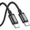Cable USB C į USB C Hoco 3A 60W 2 m X89 juodas