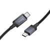 Cable USB C to USB C Hoco 3A 60W with display 1 m X118 juodas