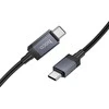 Cable USB C to USB C Hoco 3A 60W with display 1 m X118 juodas