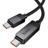 USB C į USB C laidas Hoco 3A 60 W su Dpot Matrix LCD 1 m U154 juodas