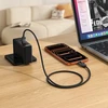 USB C į USB C laidas Hoco 3A 60 W su Dpot Matrix LCD 1 m U154 juodas