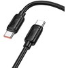 Cable USB C to USB C Hoco PD 5A 240W 1 m X115 juodas