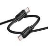 Cable USB C to USB C Hoco PD 5A 240W 1 m X115 juodas