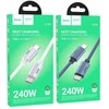 USB C į USB C laidas Hoco QC3.0 PD 5A 240W 1,8 m U134 pilka