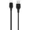 XO NB103 kabelis USB-USB-C 1m (juodas)