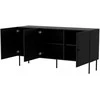 Cama Meble Cama 3D komoda PALAZZO BIS 151x40x75 matinis juodas