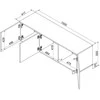 Laikiklis Cama Meble RTV Spintelė Cama - 3D, ALMA, 150x41.5xH55, Kasmiras