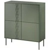 Cama Meble Cama 4D komoda TRESSE 100x40x110 matinė žalias