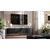 Cama Meble Cama 4D RTV cabinet PALAZZO BIS 201x40x60 juodas matt