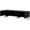 Cama Meble Cama 4D RTV cabinet PALAZZO BIS 201x40x60 juodas matt