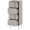 Cama Meble Cama 4S TRESSE komoda 50x40x125 kašmyro matinė spalva