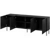 Cama Meble Cama Komoda ISLA 200x40x75 matinis juodas