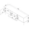 Cama Meble Cama EF TRESSE RTV cabinet 180x40x54.5 cashmere matt