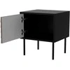 Cama Meble Bedside cabinet, 2 pcs. CORTINA 45x40x51 juodas/walnut