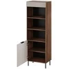 Cama Meble Cama 3 ALMERA knygų spinta 60x42x185 graikinis riešutas/kašmyras