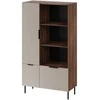 Cama Meble Cama 4 ALMERA knygų lentyna 90x42x165 riešutmedžio/kašmyro spalvos
