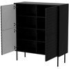 Cama Meble Cama 4D CORTINA komoda 102x40x118 juodas