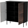 Cama Meble Cama 4D CORTINA komoda 102x40x118 juodas/graikinis riešutas