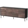 Cama Meble Cama 4D CORTINA komoda 200x40x81 juodas/graikinis riešutas