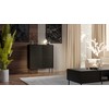Cama Meble Cama 4D CORTINA komoda 102x40x118 juodas