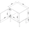 Cama Meble Cama Bedside cabinet, 2 pcs. INSERTO 50x40x61.5 cashmere + LED