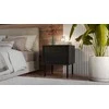 Cama Meble Cama Bedside cabinet, 2 pcs. CORTINA 45x40x51 juodas