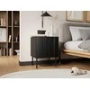 Cama Meble Cama Bedside table 2 pcs ISLA 44,5x40x59 juodas matt