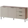 Cama Meble Cama Komoda 1 ALMERA 156x42x75 riešutmedžio/kašmyro spalvos